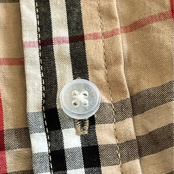 Burberry London Men's Nova Check Tan and Black Checkered Shirt 3XL - Picture 5 of 8